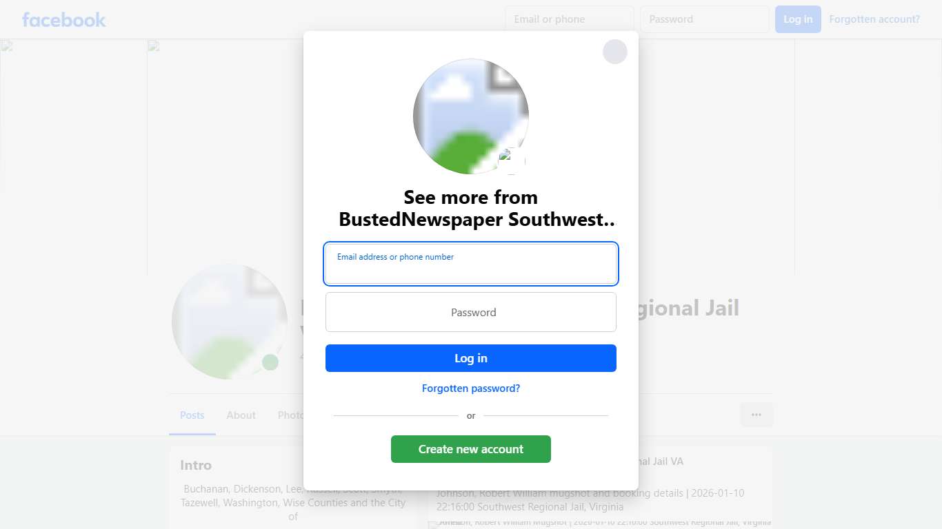 BustedNewspaper Southwest Regional Jail VA Facebook
