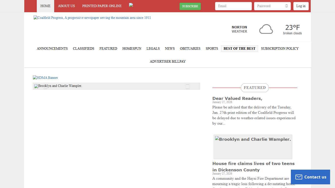 Coalfield Progress Online